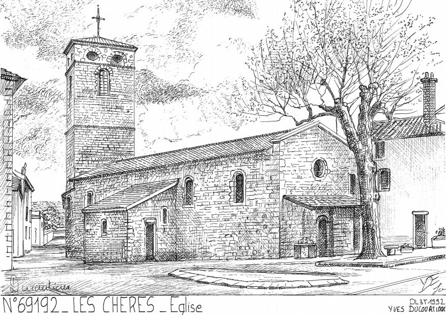 N 69192 - LES CHERES - église